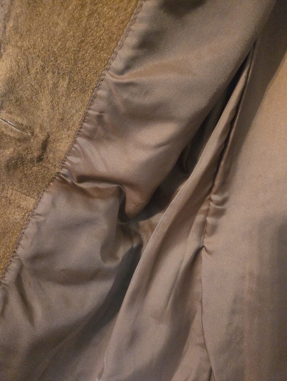 Vintage Valerie Stevens Suede Single-Button Blazer in Brown Jacket 4P - Picture 5 of 11